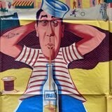 Cinema poster "La Bonne étoile" Fernandel, Marseille, Pastis 120x160cm 1960