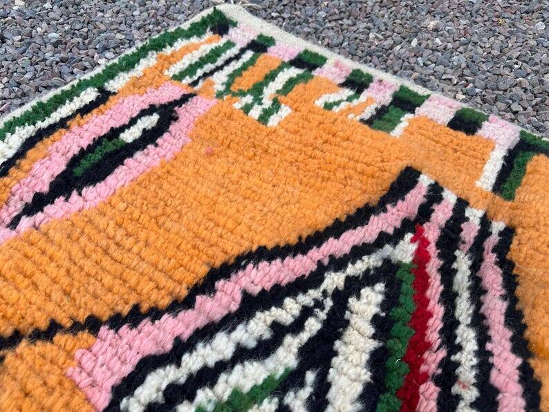Moroccan orange rug- Berber Rug 150/250cm