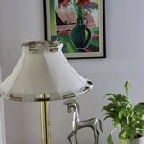 1970's Large Brass Table lamp designed by Anna Ehrner for Ateljé Lyktan Åhus