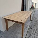 Old rustic farmhouse store table 2 drawers -2m22