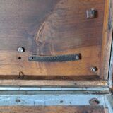 Painter's case in walnut and metal early XX