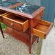 Bedside console old marble top Louis XVI style