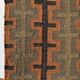 2x6 Ft - Tapis Kilim en jute et laine fait main d'occasion, tapis traditionnel indien.