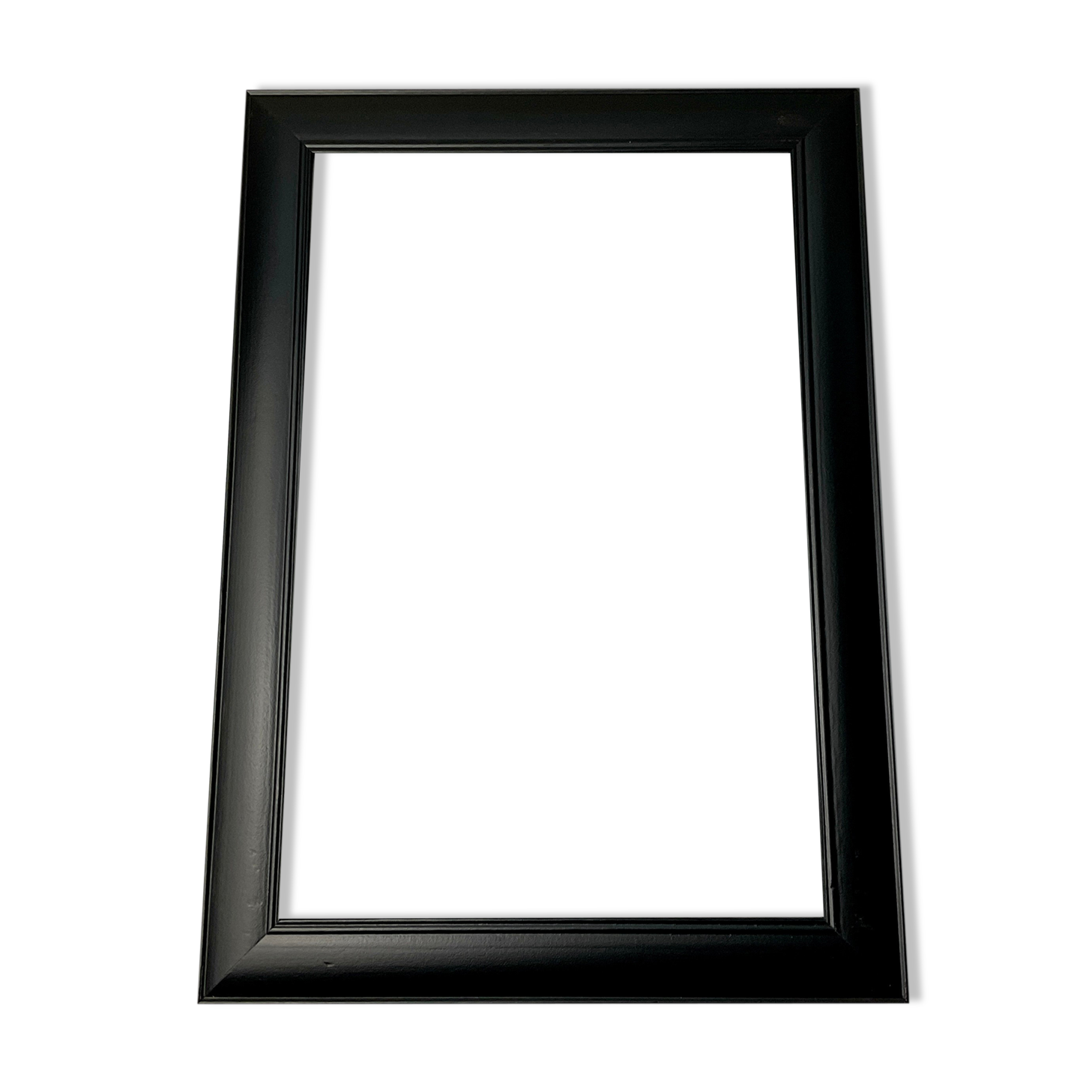 Black wooden frame foto welt