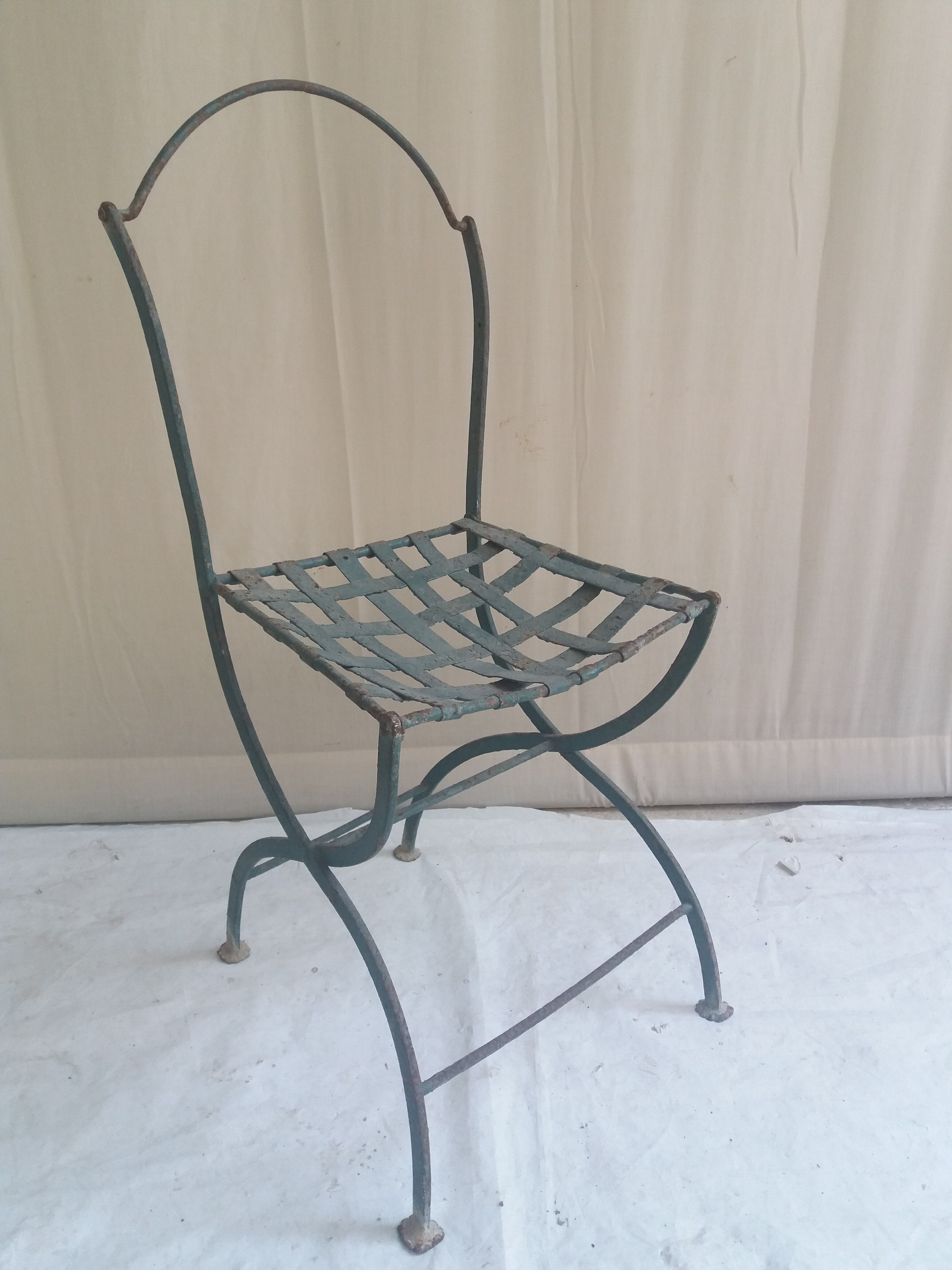 Old square chair