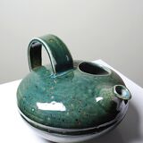 Glazed stoneware jug/pourer/watering can, vintage La Borne craftsmanship.