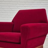 1970s, Danish armchair by Ryesberg Møbler, original condition, velour fabric.