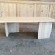 Rectangular travertine coffee table