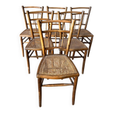 Cane bistro chairs