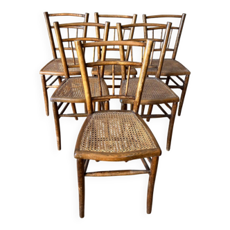 Cane bistro chairs