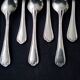 12 silver metal teaspoons Ercuis Sully model