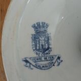 Fruit basket in opaque porcelain Terre de Fer de Gien model Malmaison