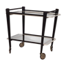 Cees Braakman for Pastoe wood and glass trolley, The Netherlands 1950's