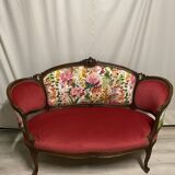 Paire de fauteuils en bois sculpté, XXème s.