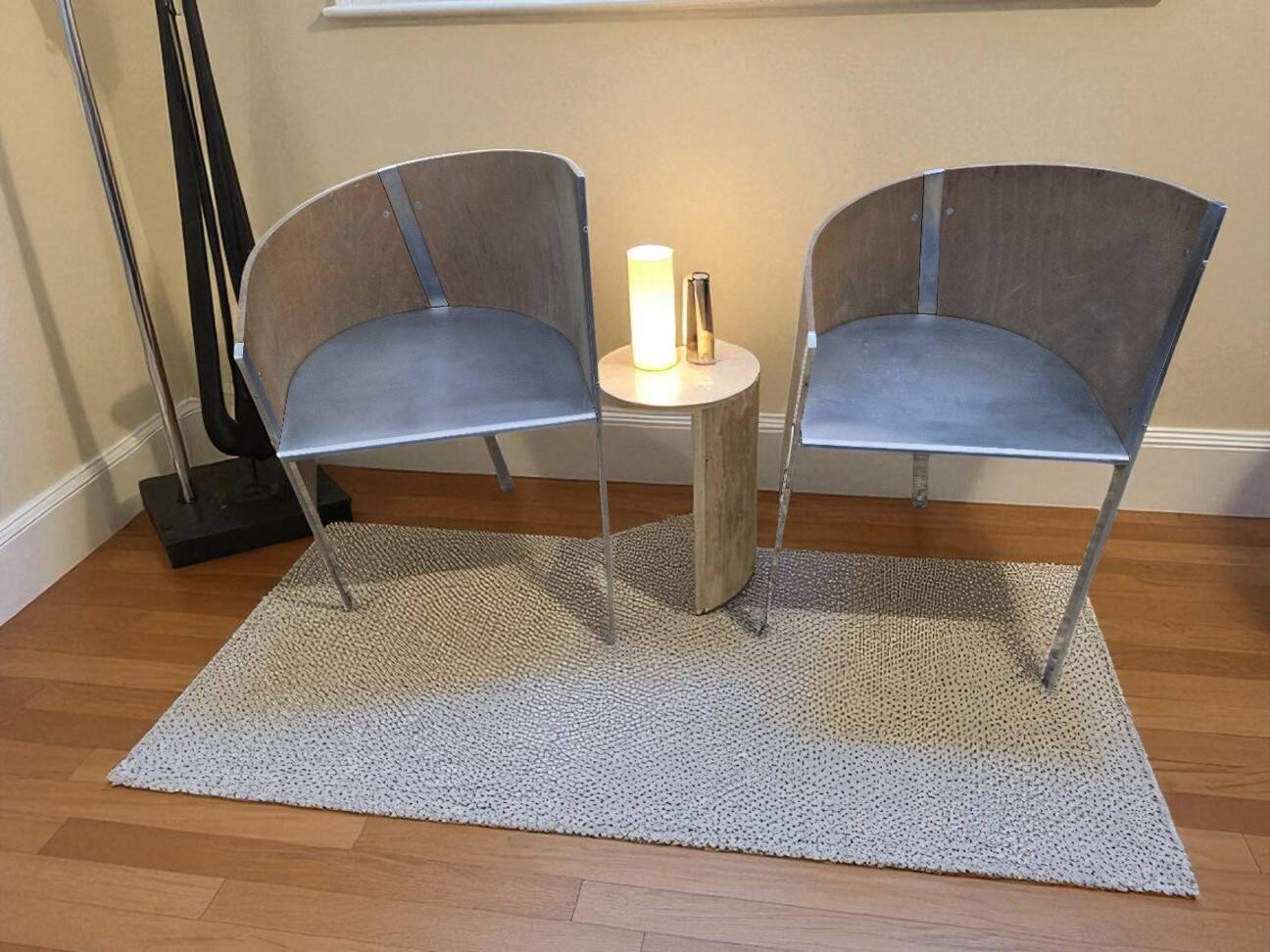 Pair of armchairs Paolo Pallucco & Mireille Rivier circa 1988 Italy