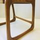Set de 6 chaises traîneau cannées baumann, années 60