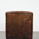 Beautifully shaped vintage sheepskin armchair with character