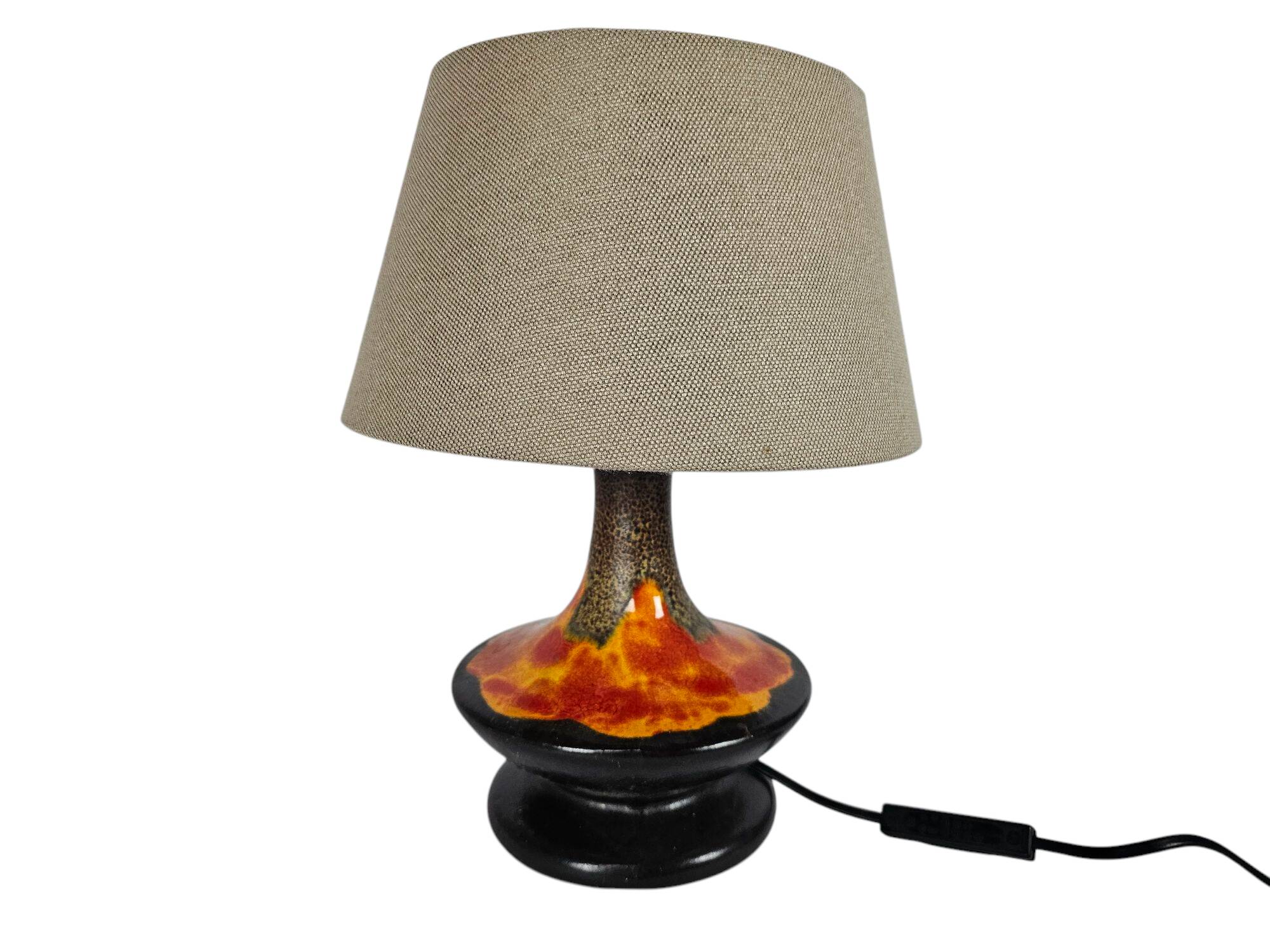 Fat Lava - Walter Gerards - Ceramic- table lamp - West Germany - 70s