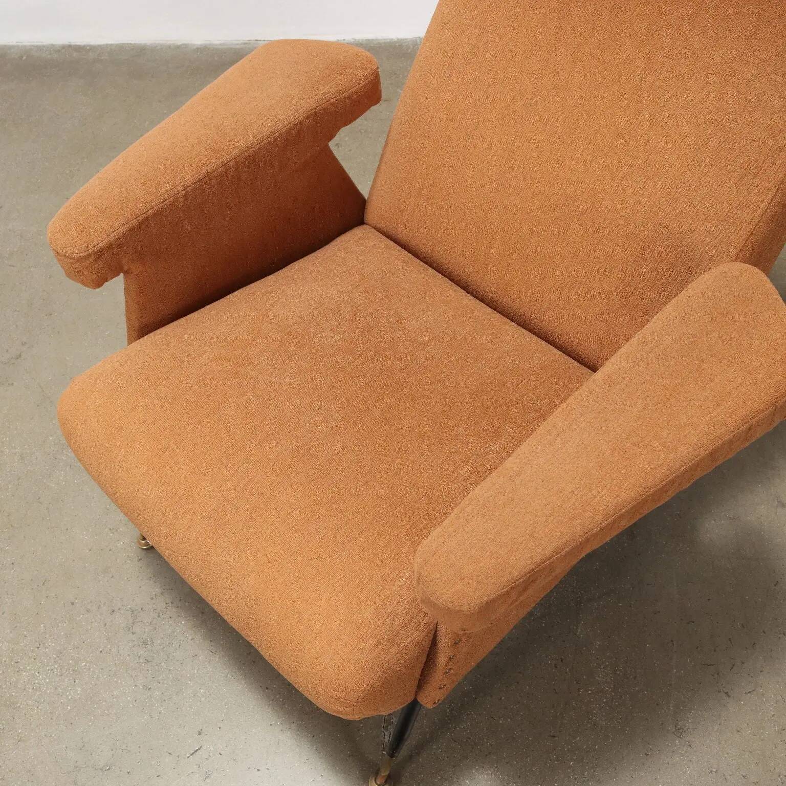 Fabric armchair Italy 1950s-1960s