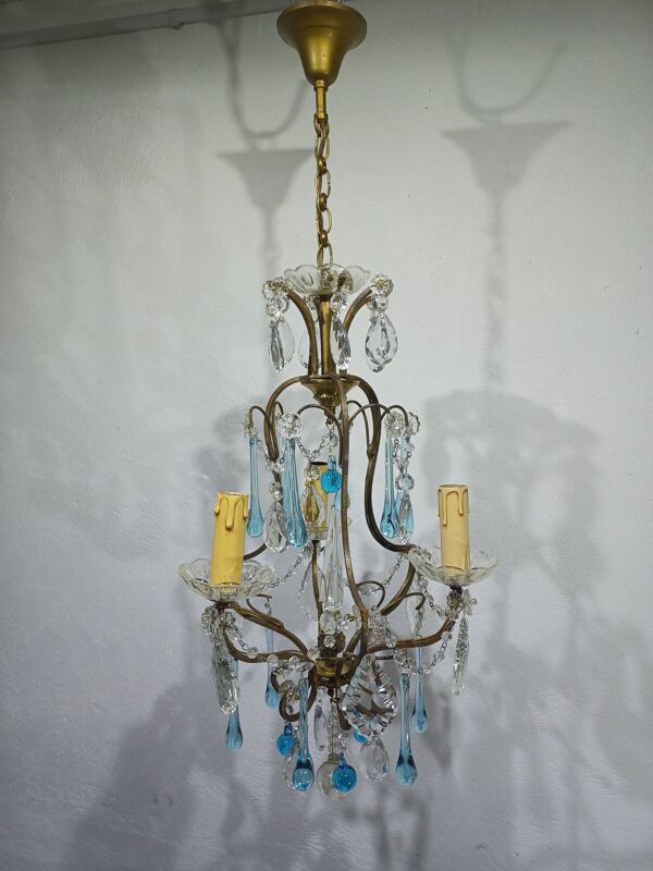 Lustre cage 3 lumières