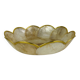 Shell and brass flower catchall, vintage.