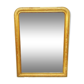 Miroir Louis Philippe 1900 bois doré 135x 110 cm
