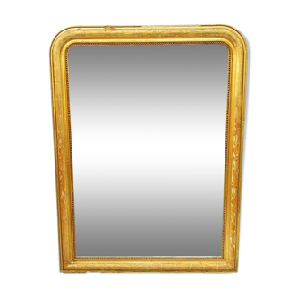 Mirror Louis Philippe 1900 gilded wood 135x 110 cm