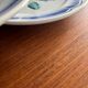 Set of 6 vintage Bondavillier dinner plates | Opaque blue porcelain