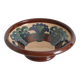 Bol à motif floral Art Nouveau par Agda Österberg, St. Erik Lervarufabriker, années 1910