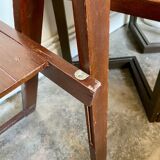 Dark wood folding chair