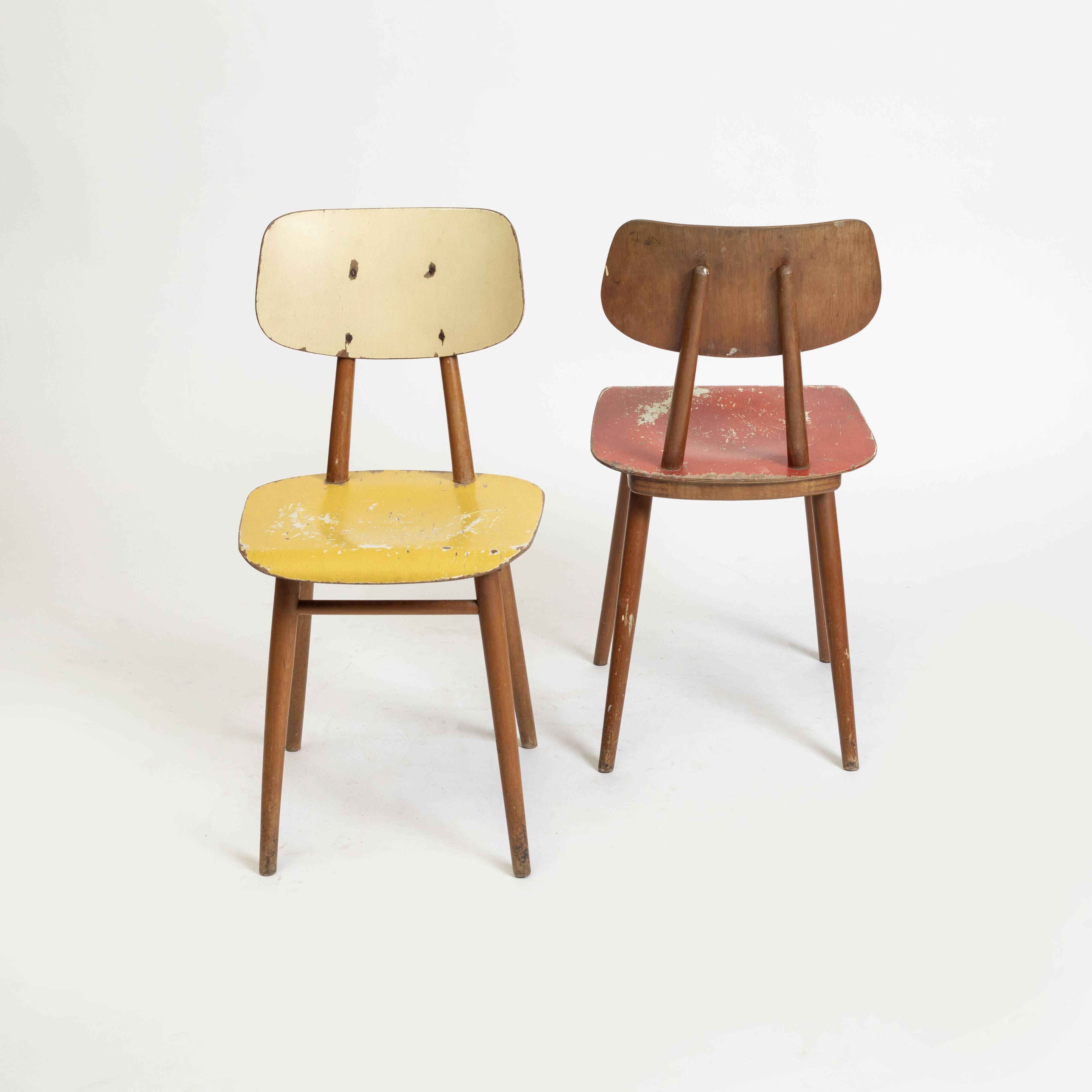 Set o 2 dining chairs by Ton, Czechoslovakia, 1960s