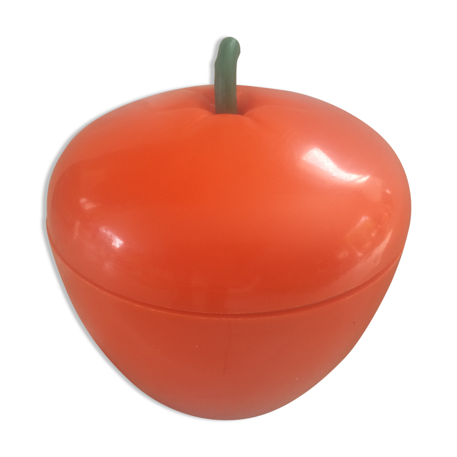 Orange ice bucket, 70 years, fruit-shaped.