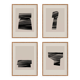 4 impressions giclée abstraites, ensemble de quatre, A3