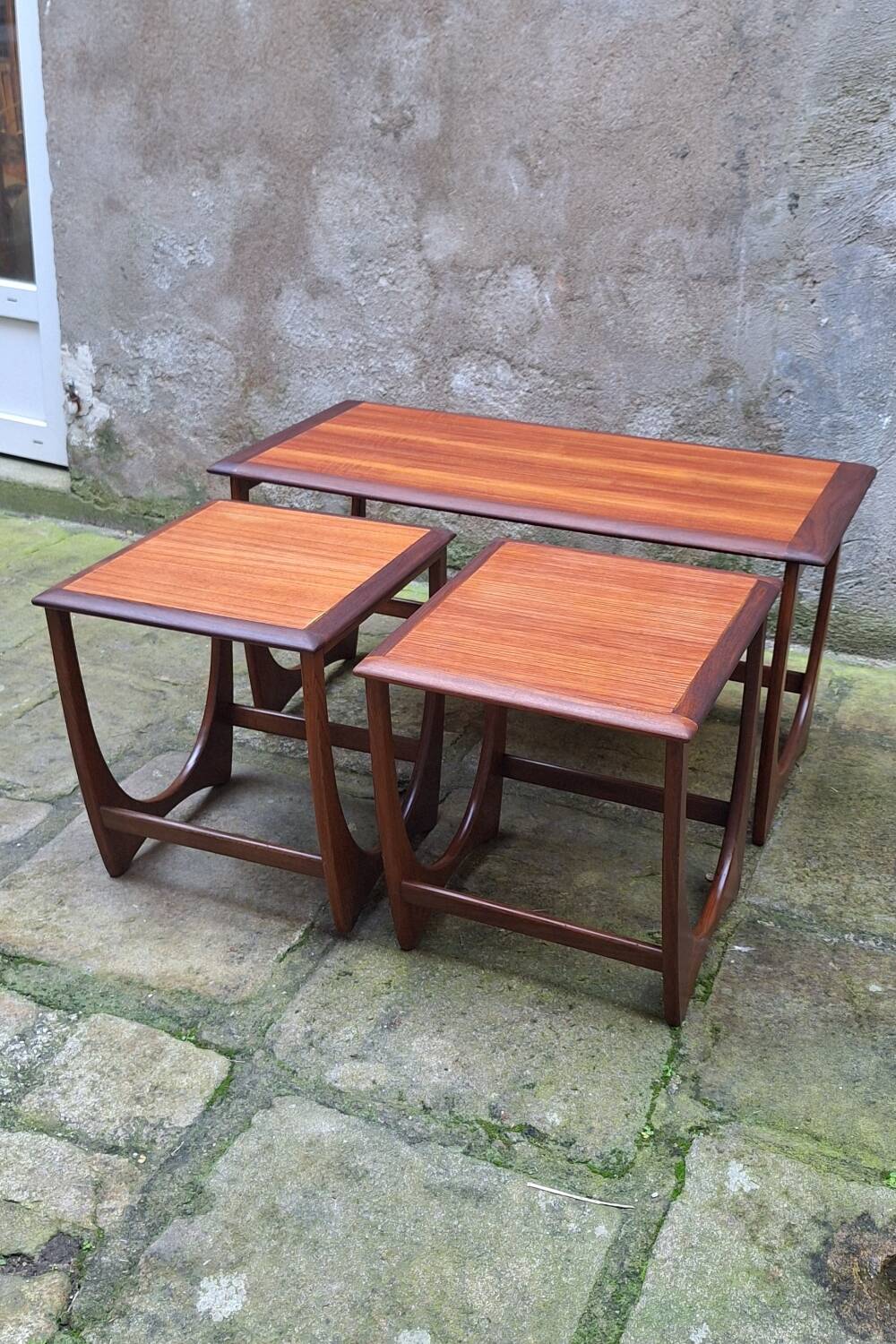 GPlan nesting tables in teak from the 1960s.