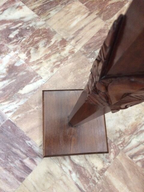 Sellette Art Deco in varnished wood