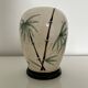 Vase signé décor bambous
