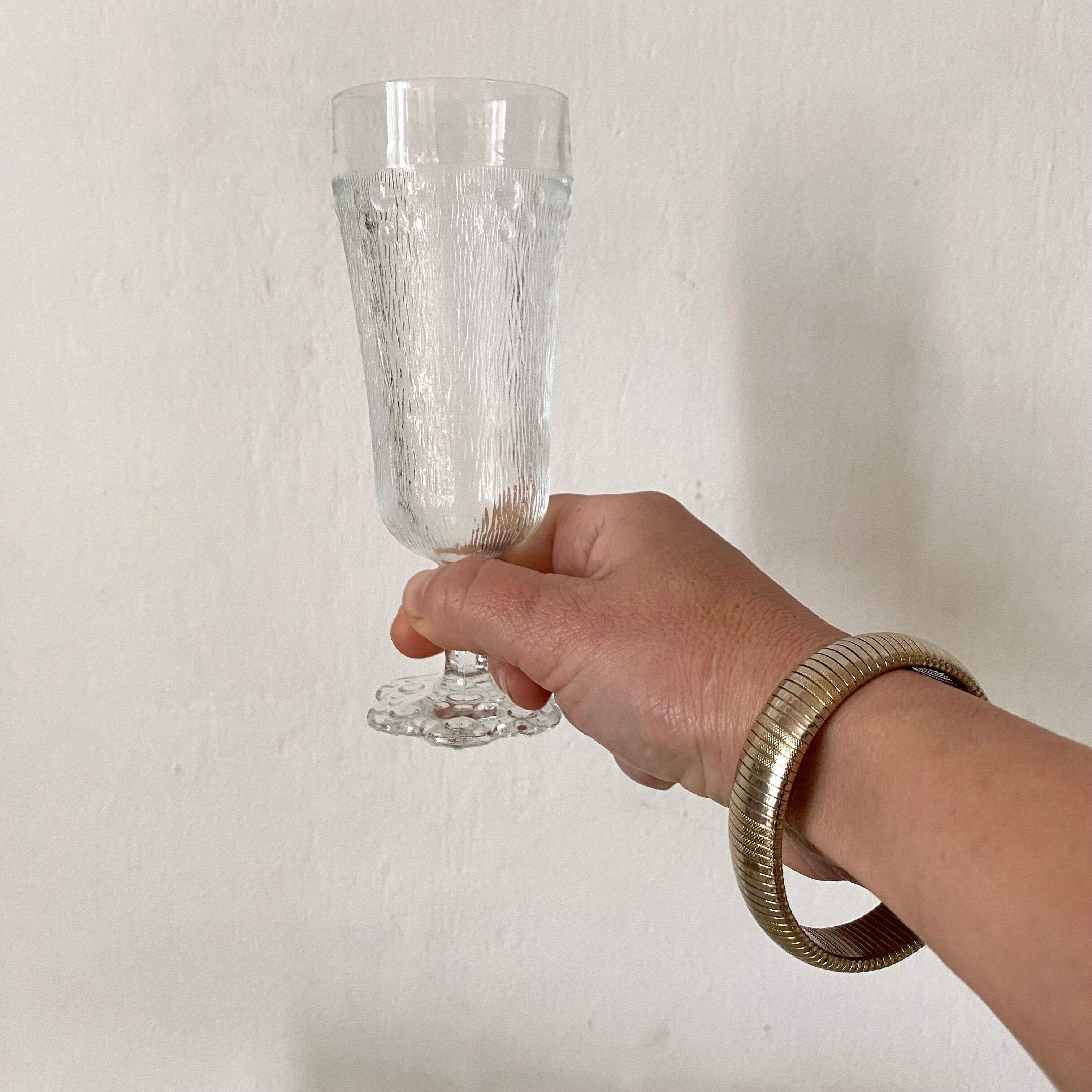 Vintage champagne flutes