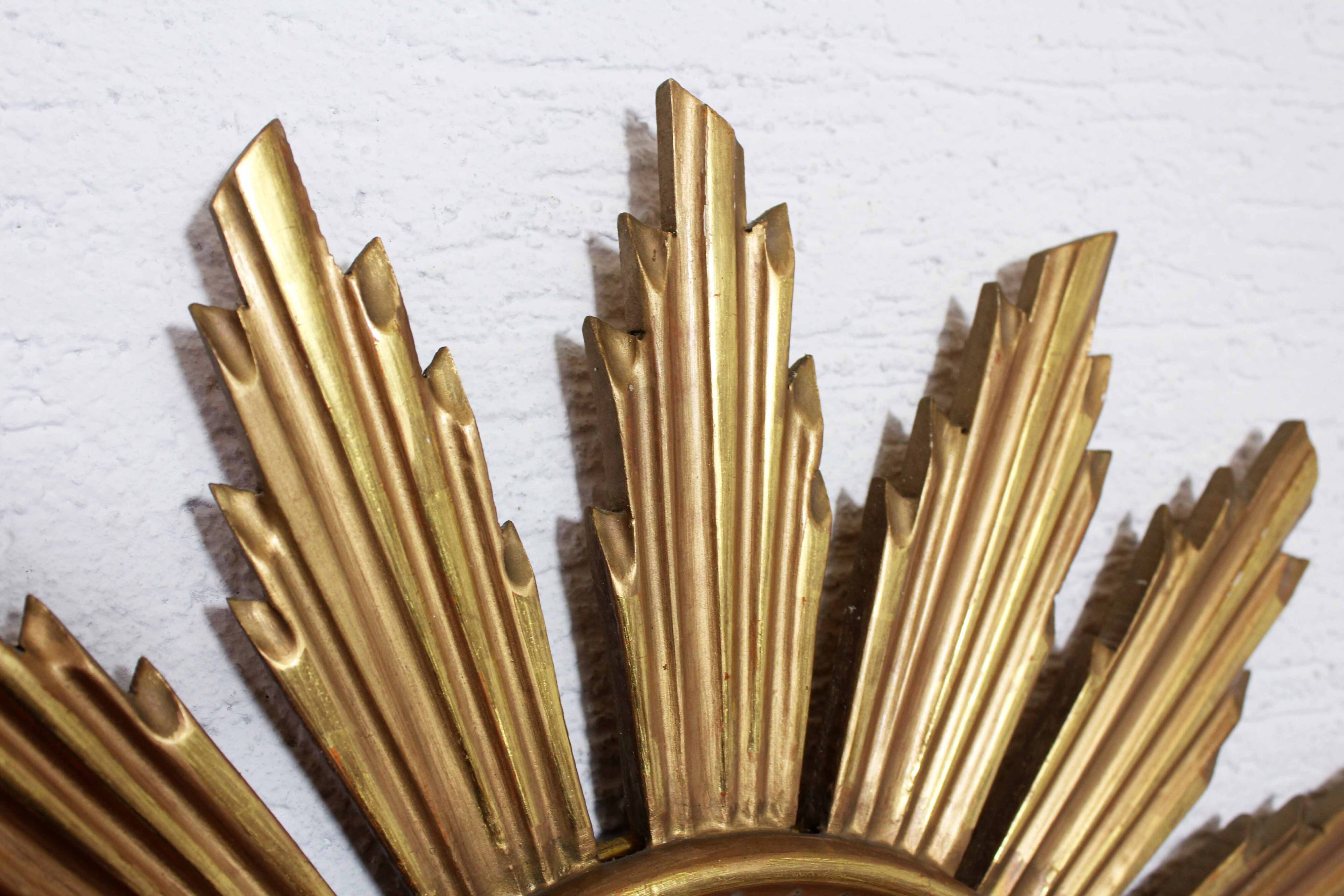 Vintage resin sun mirror