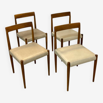 4 x chaises vintage de Lübke années 1960