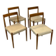 4 x chaises vintage de Lübke années 1960