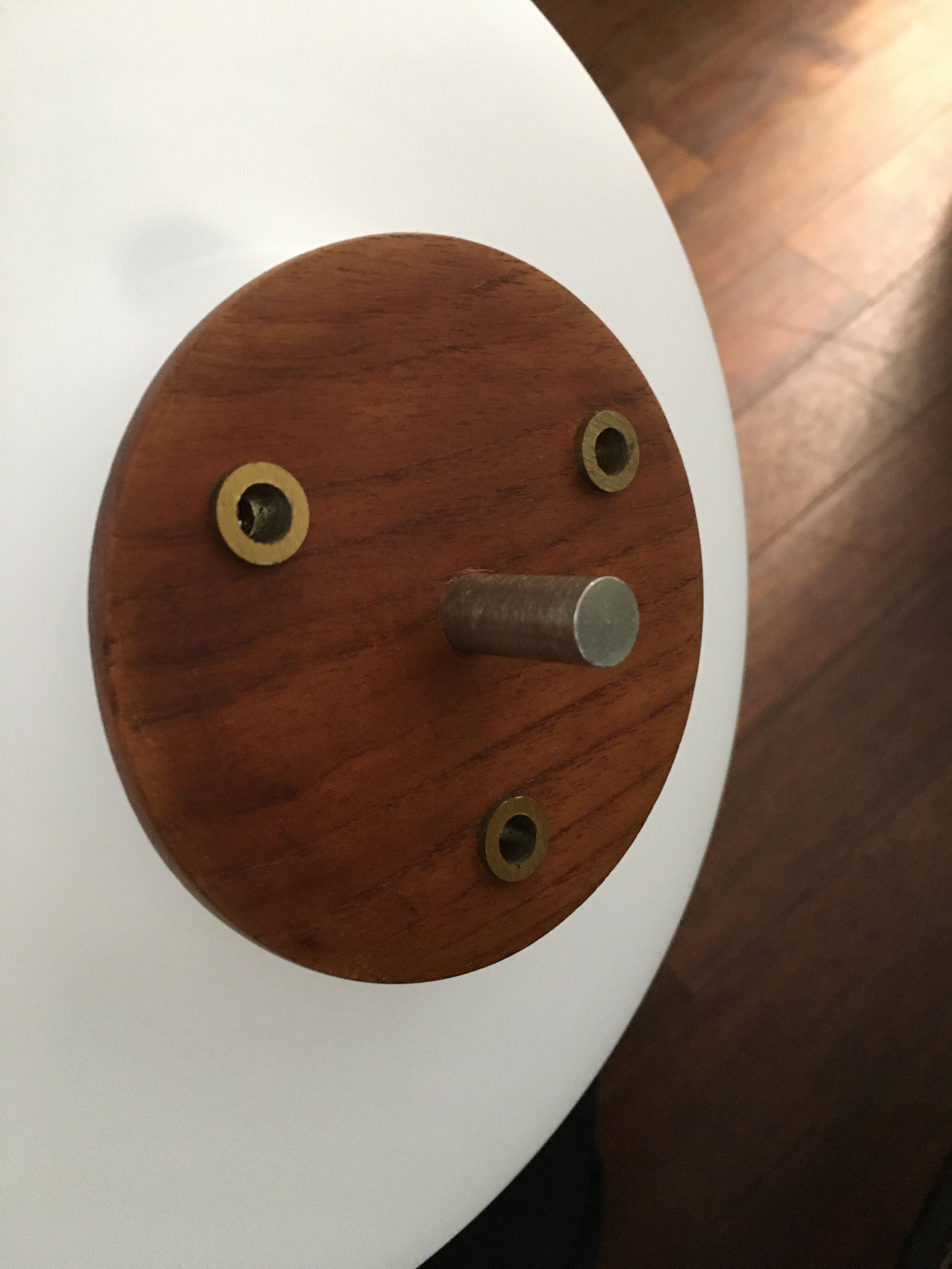 Suspension Reggiani opaline and teak