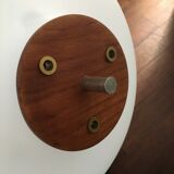 Suspension Reggiani opaline and teak