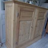 Vintage sideboard in raw pitchpin