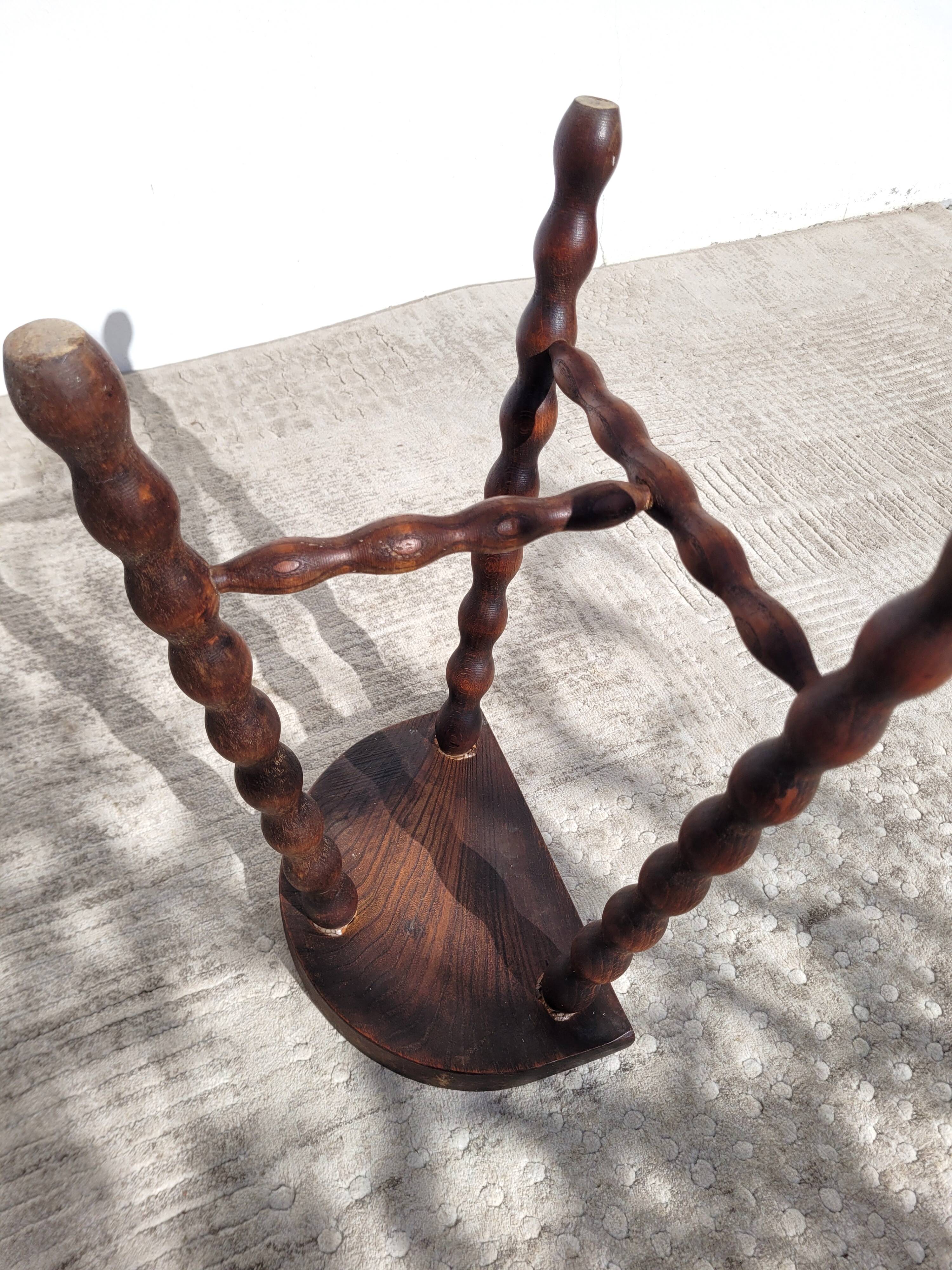 Vintage tripod rosary stool
