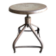 Tabouret à vis Nicolle 1950 en fer brut