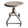 Tabouret à vis Nicolle 1950 en fer brut