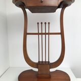 19th-century vintage lyre table