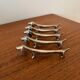 Set of 5 vintage dachshund knife rests – Metal dog knife rests