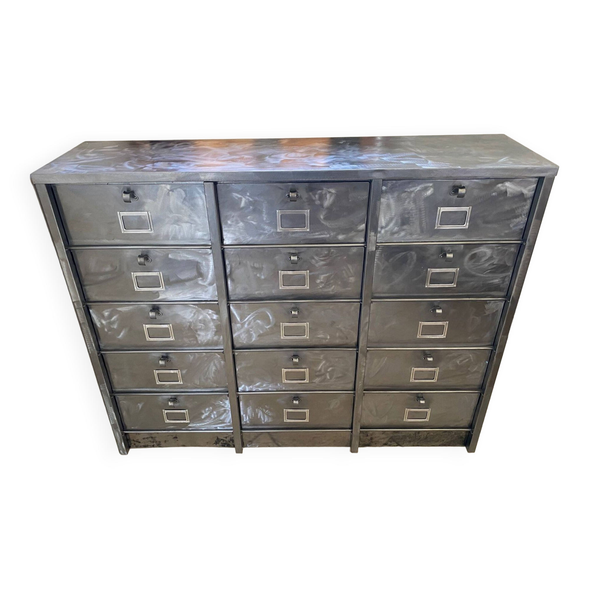 Furniture with 15 flaps industrial metal locker Strafor 1950