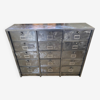 Furniture with 15 flaps industrial metal locker Strafor 1950